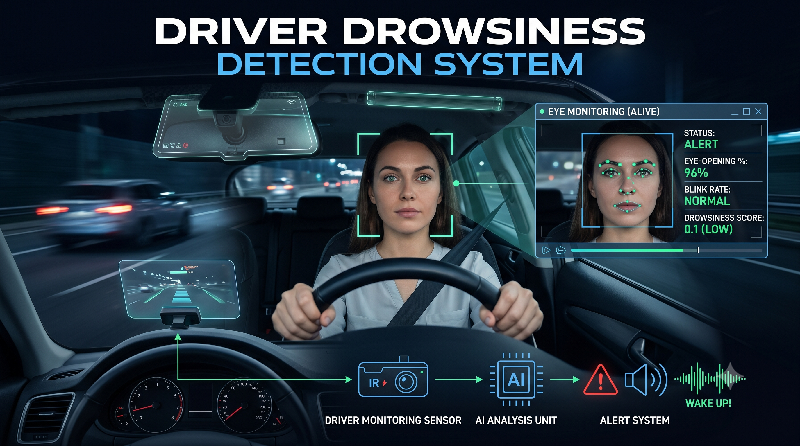 Project 10: Driver drowsiness detection system